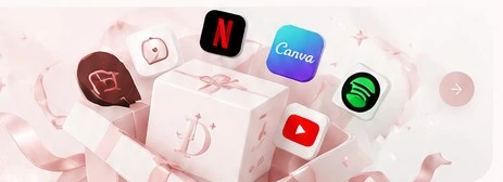 Ilustrasi paket aplikasi digital